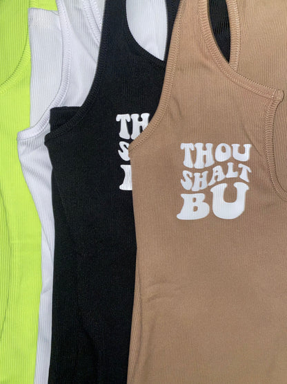 Thou Shalt BU Ribbed Dress